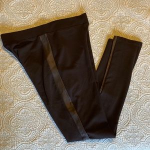 Gap black tuxedo leggings